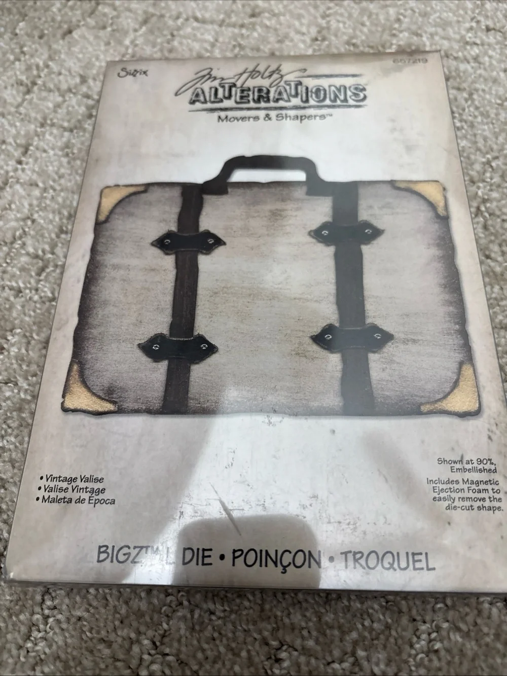 Sizzix Bigz Die by Tim Holtz Alterations ~ Vintage Valise #657219
